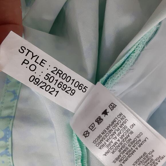 Vineyard Vines Printed Athletic Skort Aqua Sea Foam Green Womens 2 Pickleball - Picture 10 of 14